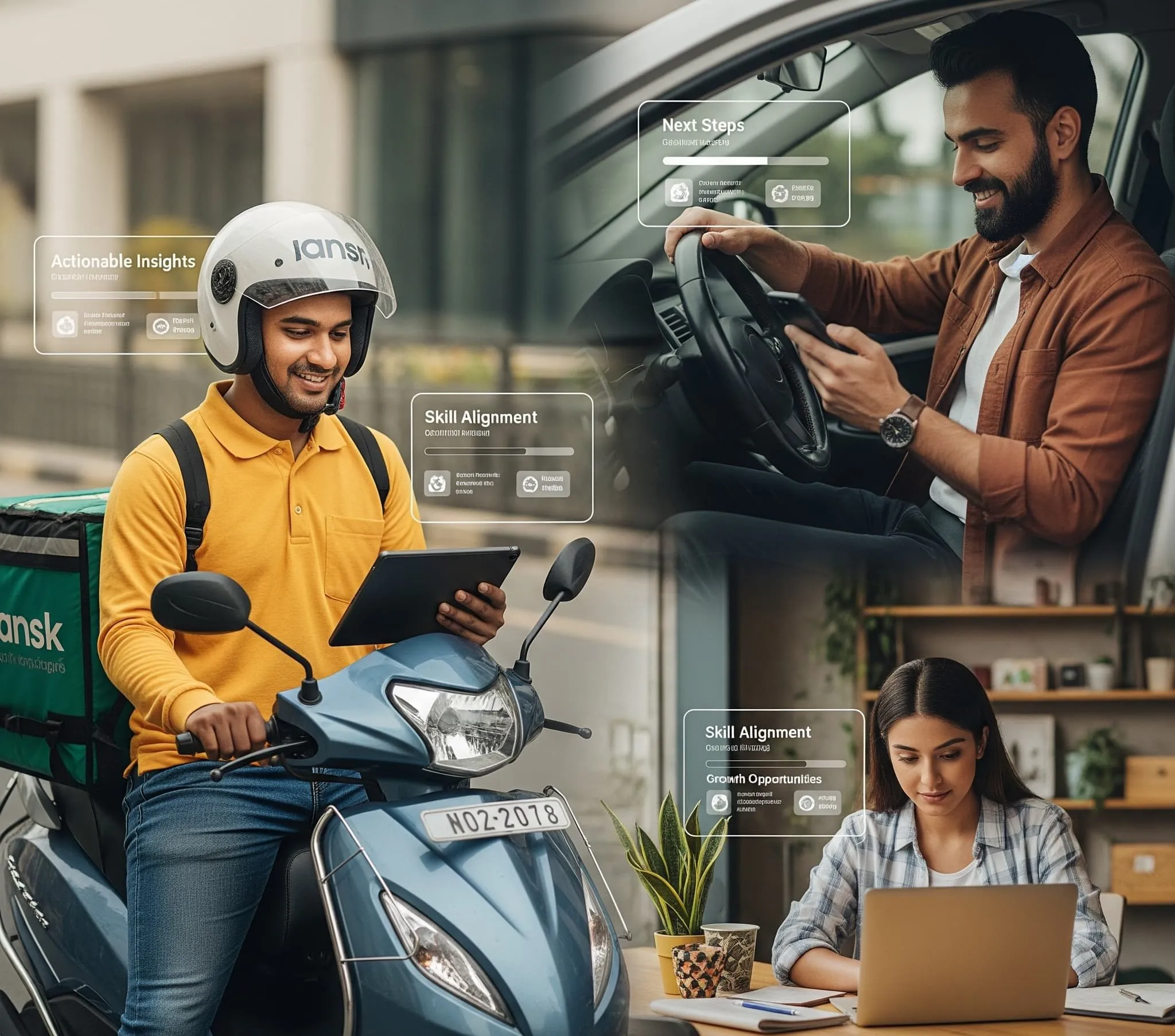 Student and parent smiling