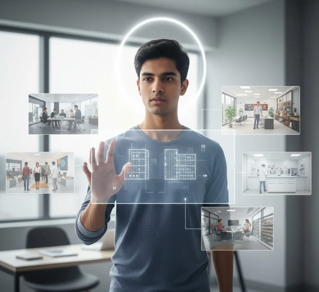 Student and parent smiling